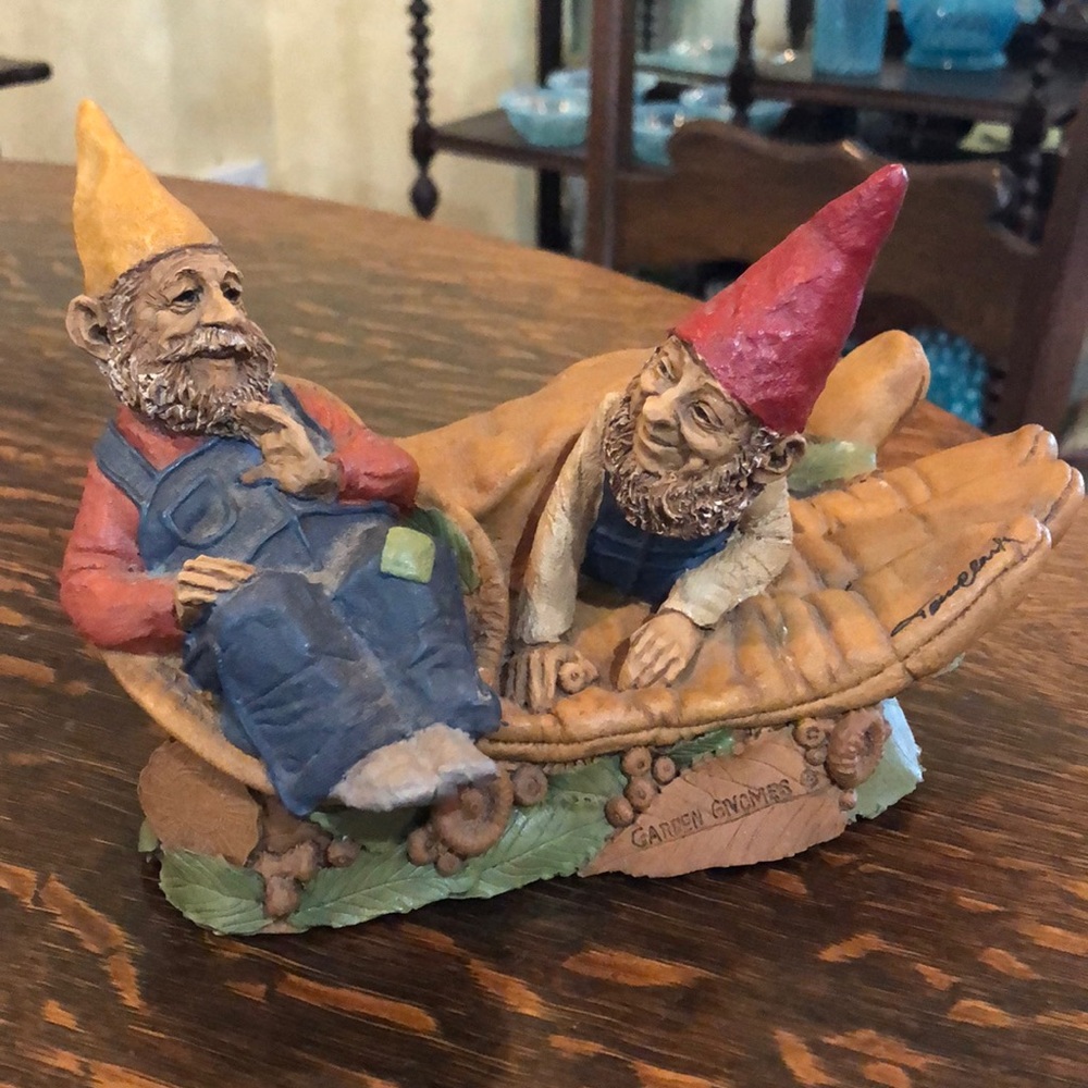 Gnomes on Baseball Glove